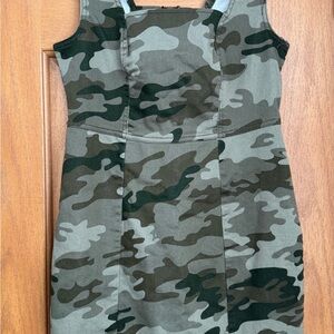 No Boundaries Khaki Green Camo Women’s Dress size XS 0-2